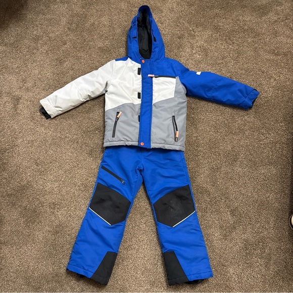 Swiss Tech Other - Kids Snowsuit Set Size 6-7 Ski Jacket & Pants Boys Swiss Tech Blue Grey